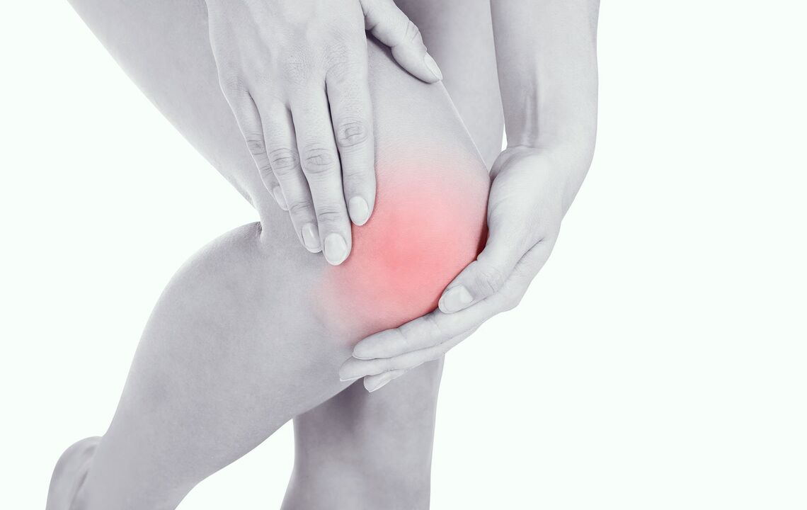 Inflammation de l'articulation du genou et son traitement avec le gel Hondroine. 
