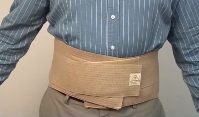 corset pour les douleurs dans le bas du dos